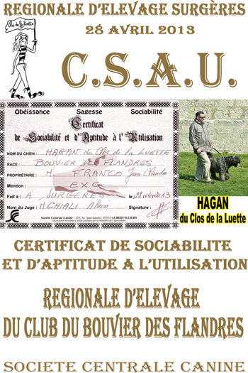 HAGAN du Clos de la Luette CSAU ©